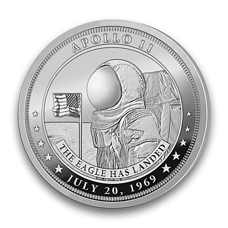 First Man on Moon Coin | eBay