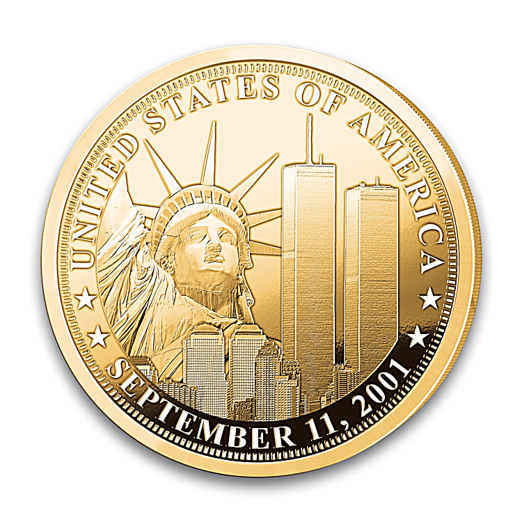 The 20th Anniversary Of September 11th 24K Gold Plated Proof Coin