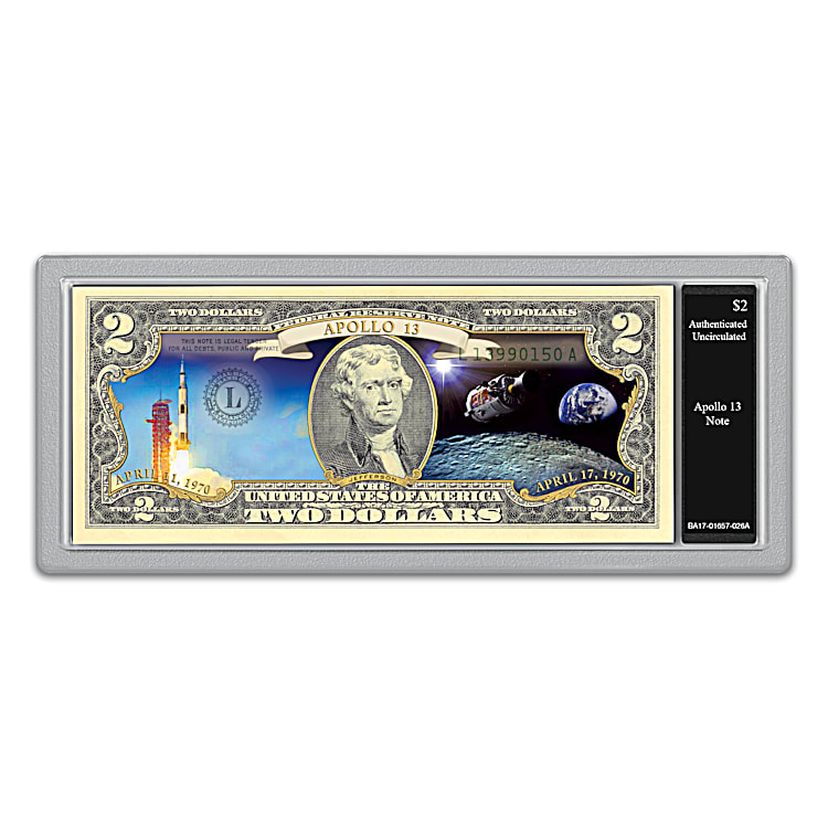 All-New U.S. Space Race $2 Dollar Bills Currency Collection
