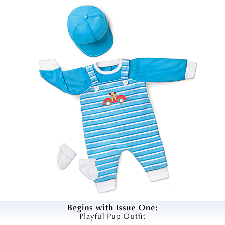 Everything You Need For Baby Doll Accessory Collection Featuring Several Fashionable Outfits Including Elephant Sleeper