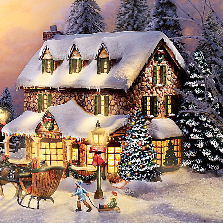 Thomas Kinkades Collectible Village Christmas Collection Thomas Kinkades Collectible Village Christmas Collection
