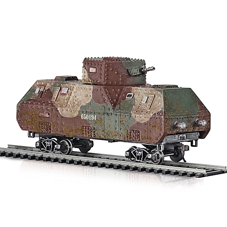WWII Armored Express Train Collection With Track Set