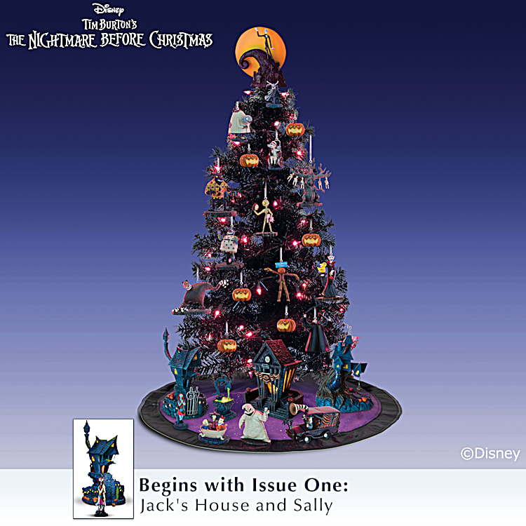 Nightmare Before Christmas Disney inspired Christmas Tree Topper Jack Sally  Zero