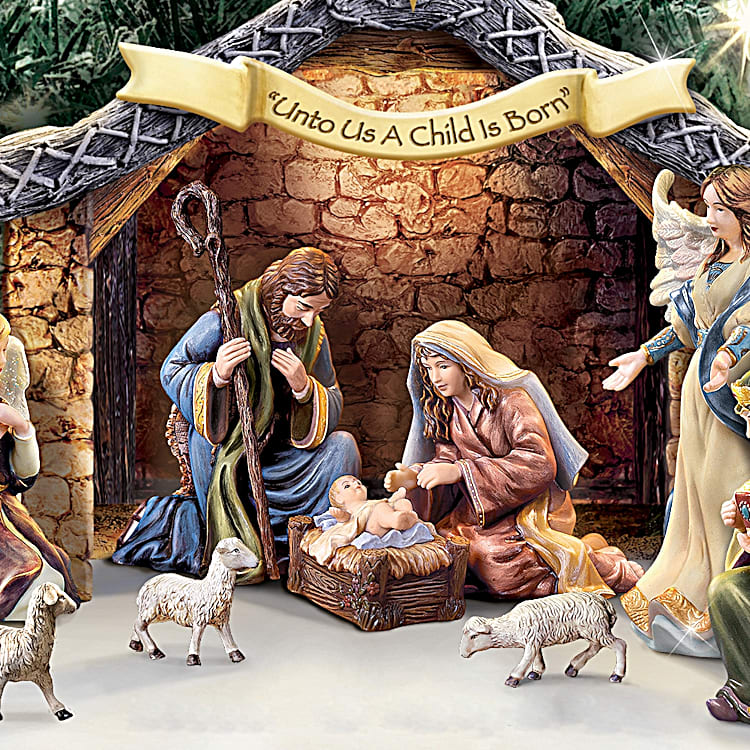Thomas Kinkade Blessed Nativity Christmas Tree Collection