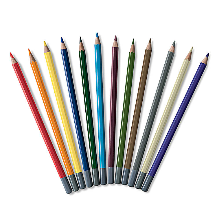 Adult Coloring Book & 6-Color Pencil Set To-Go