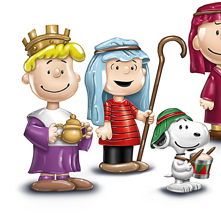 The PEANUTS Christmas Pageant Heirloom Porcelain Figurine Collection