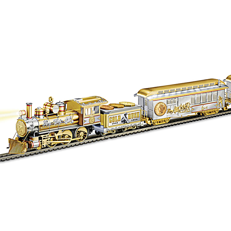 Golden rails train set on sale