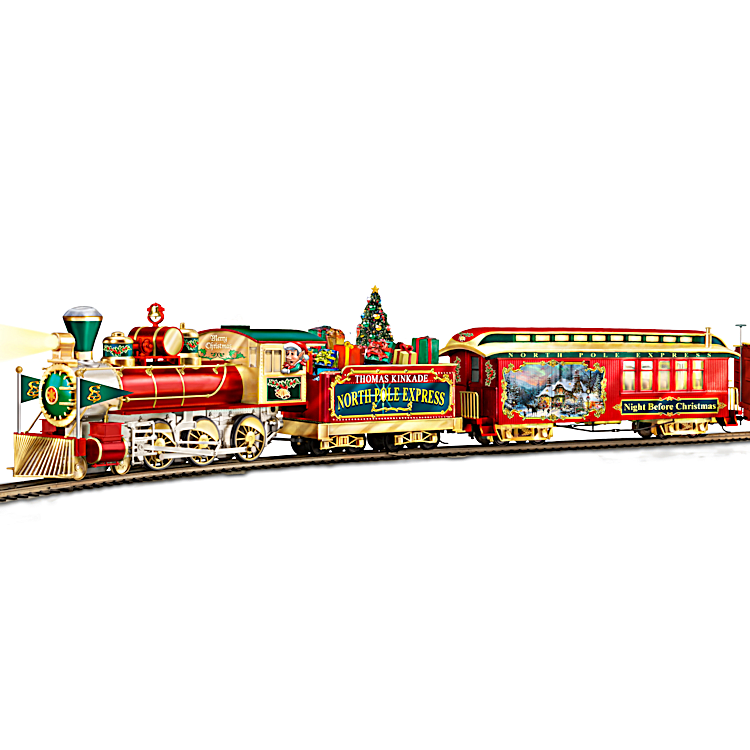 Pittsburgh Steelers Bradford Exchange illuminated Christmas Tree w/train &  decor