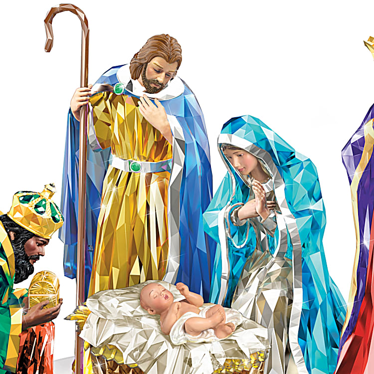 Christian Product Nativity Set Paintable Resin Figurines Nativity