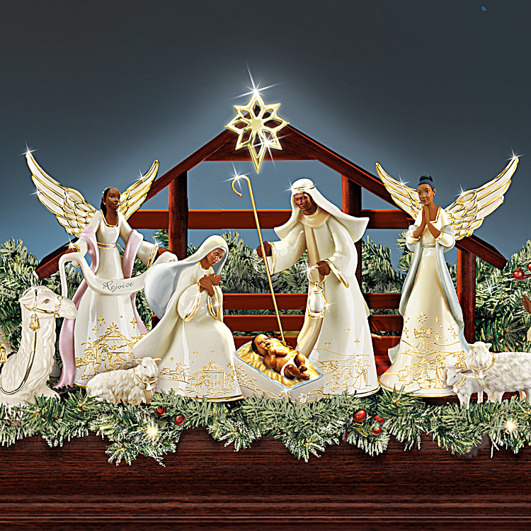 Ashton drake nativity set best sale