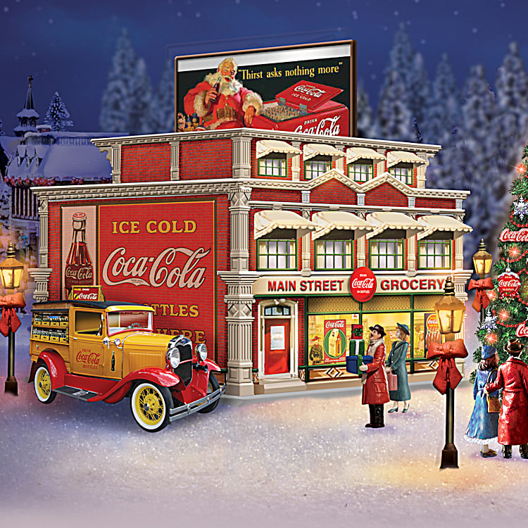 COCA-COLA Christmas Village Collection That Illuminates