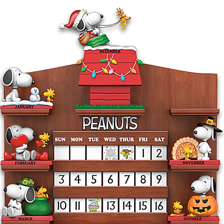 【売り切り御免！】 PEANUTS Snoopy Collection Calendar Perpetual Seasons The Through アメコミ