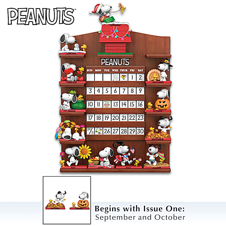 定期入れの The Through Snoopy PEANUTS Seasons Collection Calendar Perpetual アメコミ