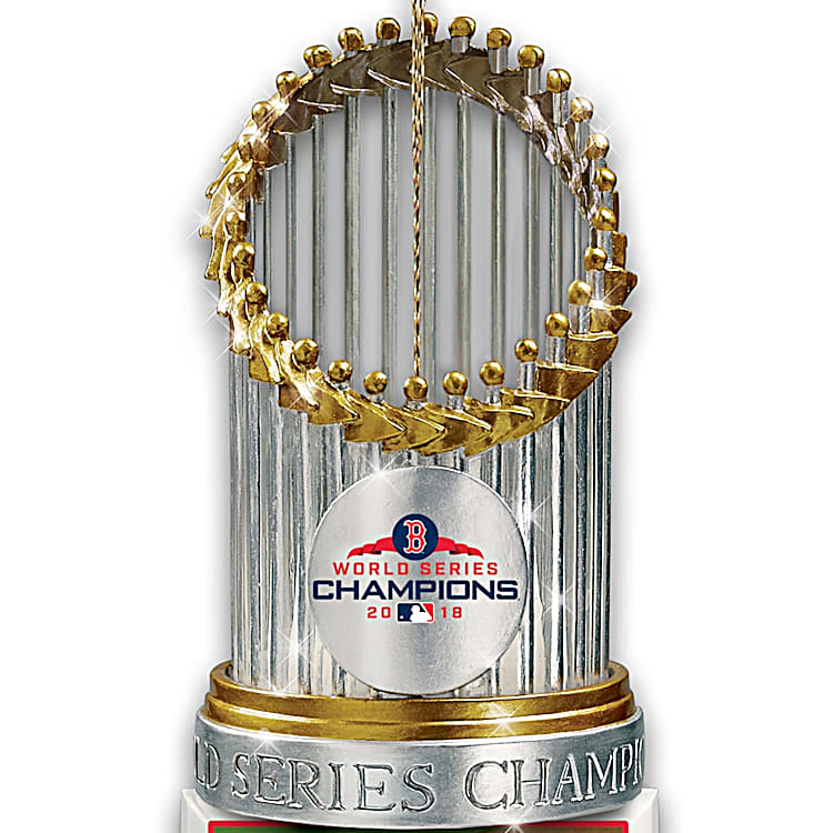 MLB World Series Champions Boston Red Sox Trophy Ornament Collection