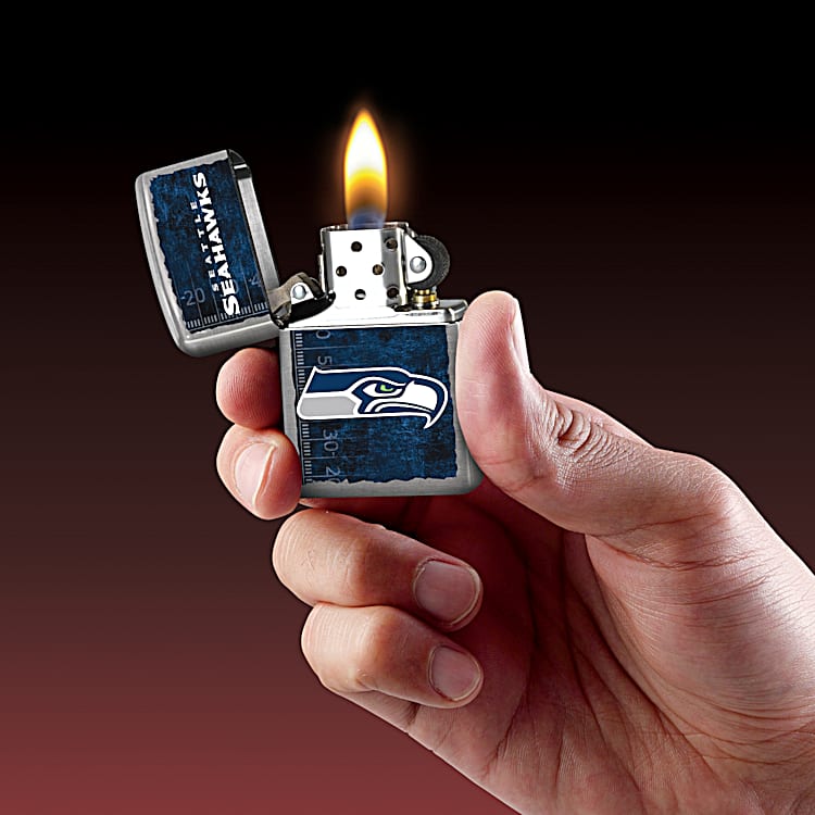 Zippo NFL Draft Seattle Seahawks White Matte Windproof Lighter