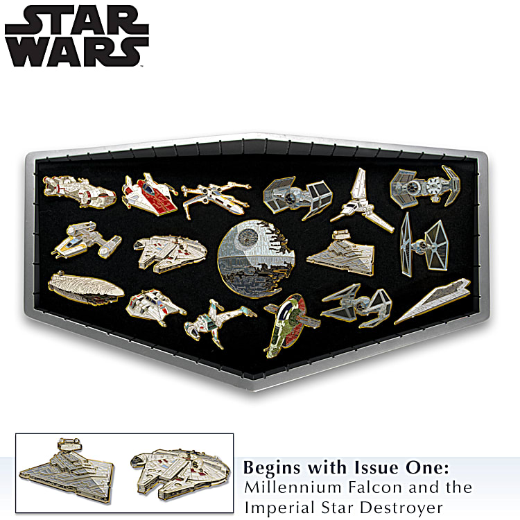 超歓迎された 24K Hand-Enameled WARS STAR Gold-Plated Pin Galactic ピンズ・ピンバッジ・缶バッジ