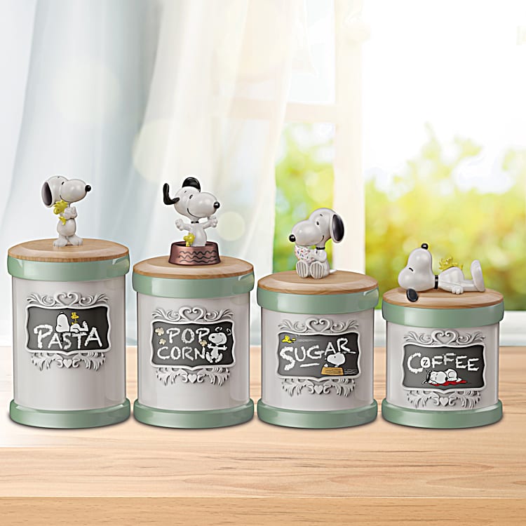 Mickey Mouse & Friends Canister Collection Featuring Hand-Painted  Sculptures Of Classic Disney Characters On The Lids & Come With Adhesive  Labels