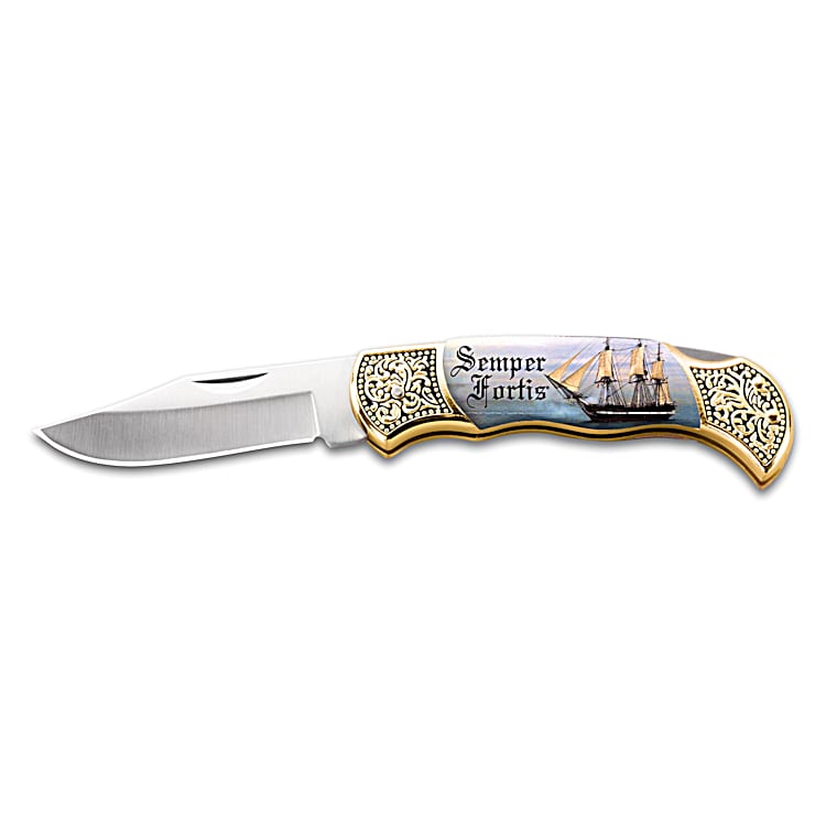 U.S. Navy: Semper Fortis Folding Knife Collection Wall Decor