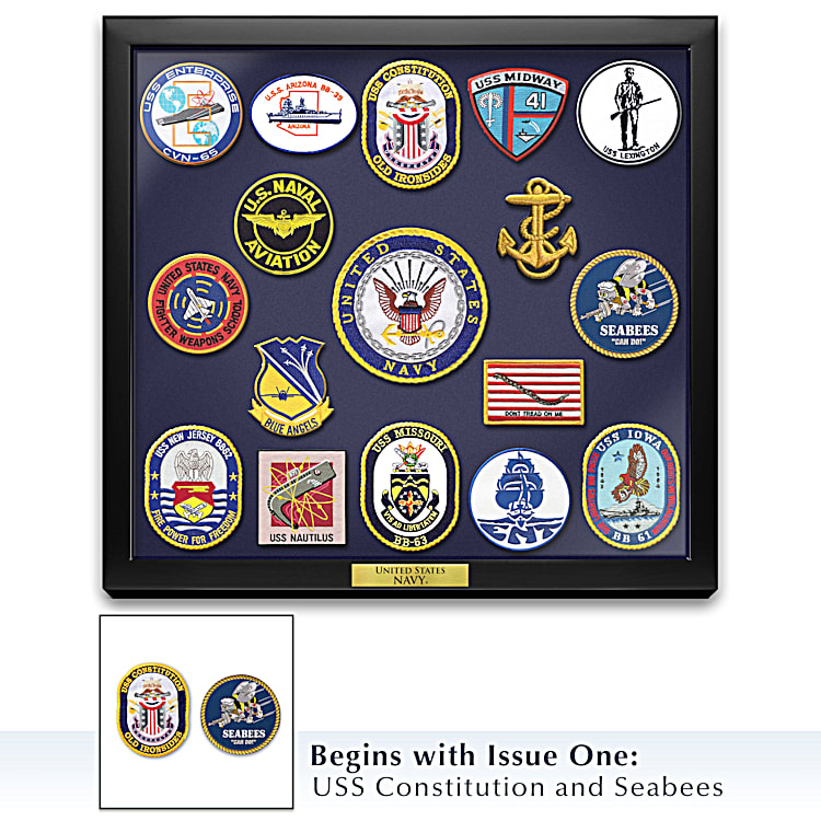 Navy Historic Replica Patch Wall Decor Collection