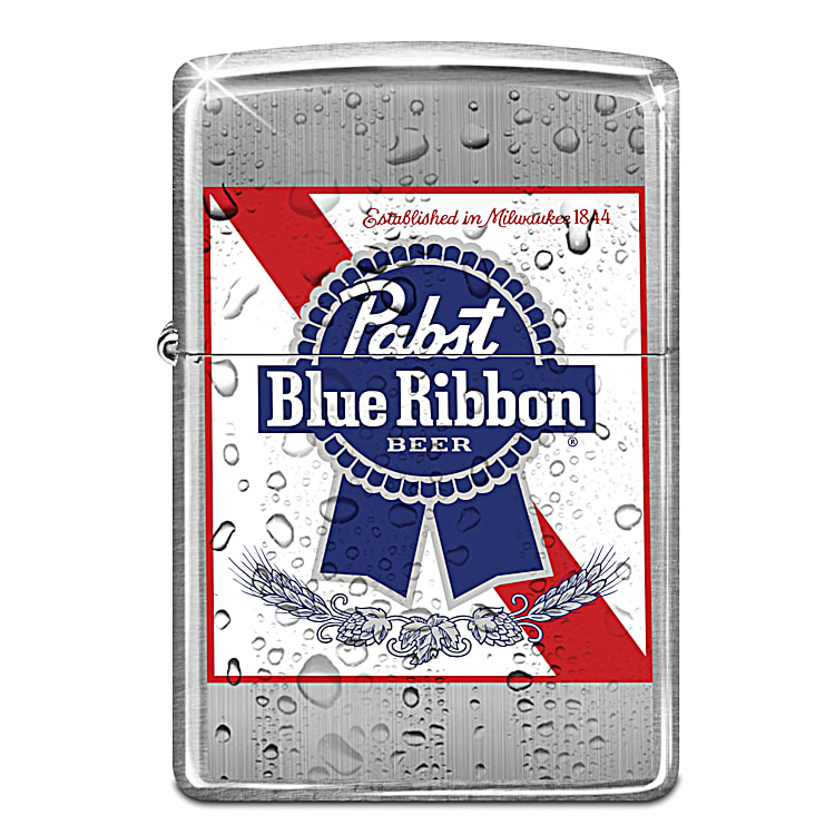 Pabst Blue Ribbon® Zippo® Lighter Collection With Ready-To-Hang 