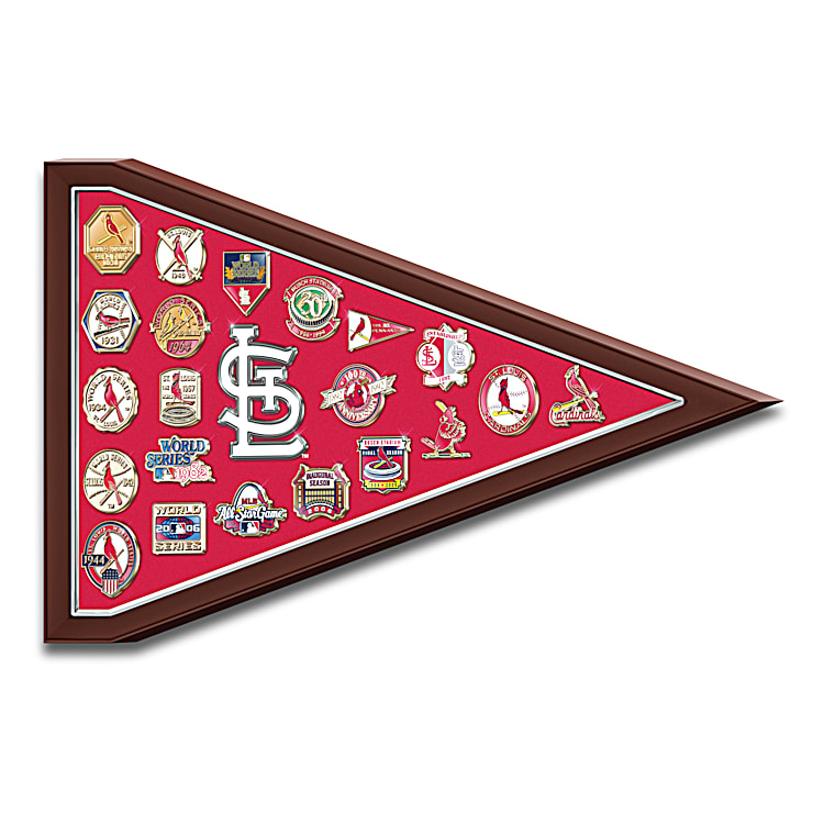 ST. LOUIS CARDINALS HOME PLATE COLLECTOR ENAMEL PIN – Sports Town USA