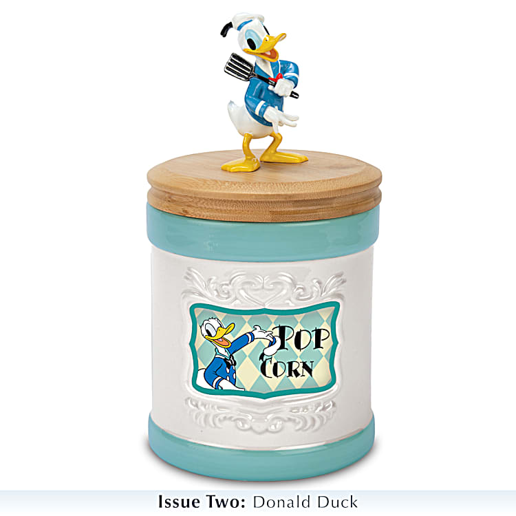 Mickey Mouse & Friends Canister Collection Featuring Hand-Painted  Sculptures Of Classic Disney Characters On The Lids & Come With Adhesive  Labels