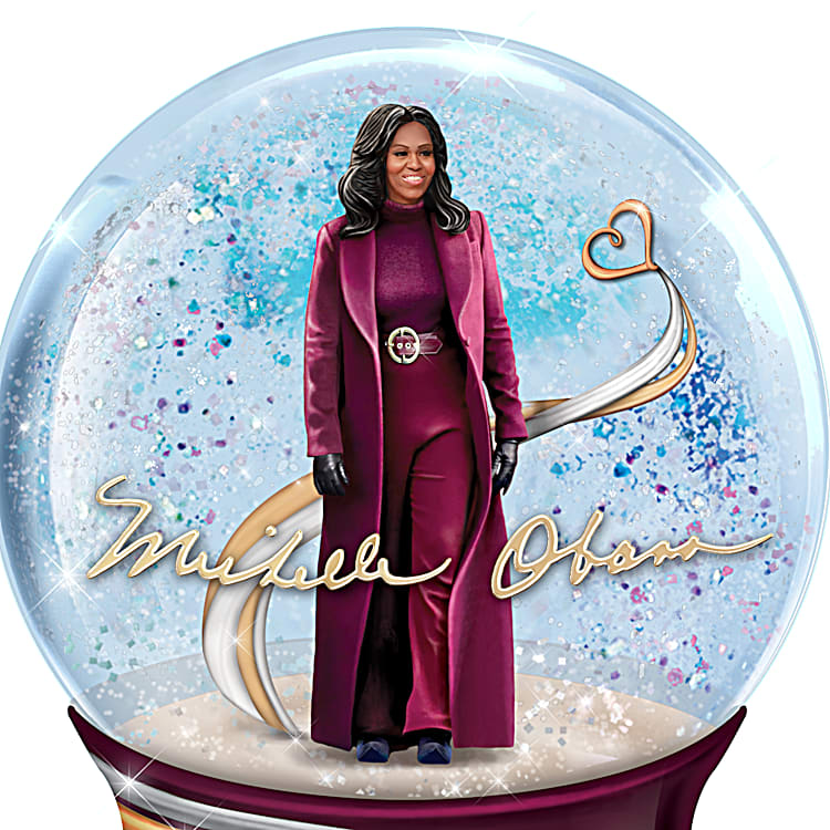 Michelle obama porcelain doll top