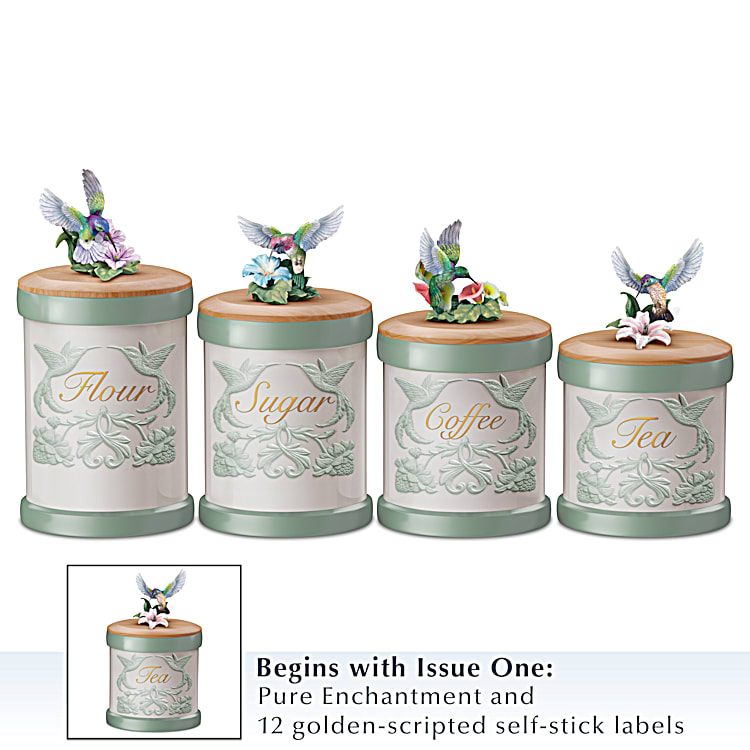 Kitchen Treasures Hand-Painted Kitchen Canister Collection With