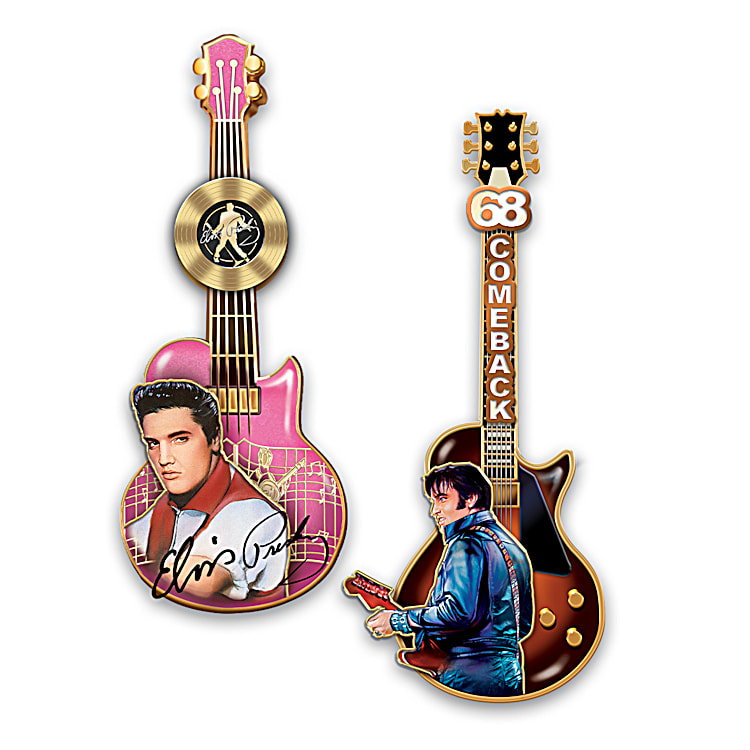 Elvis Presley Legacy Pin Collection With Display Case