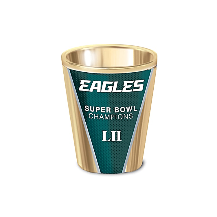 Philadelphia Eagles 2-Piece Shot Glass Set and Box (Aluminum)