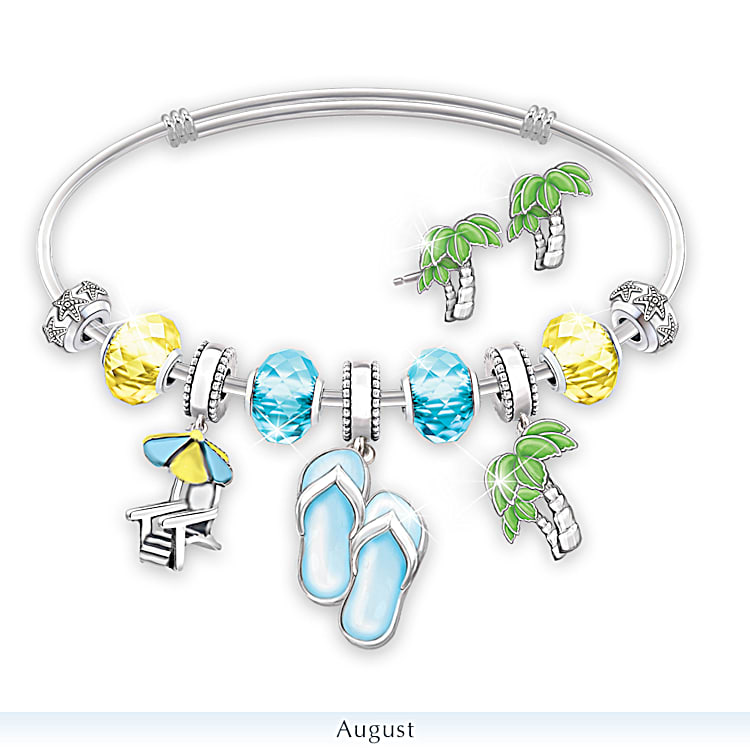 Alice in Wonderland Inspired Charm Bracelet