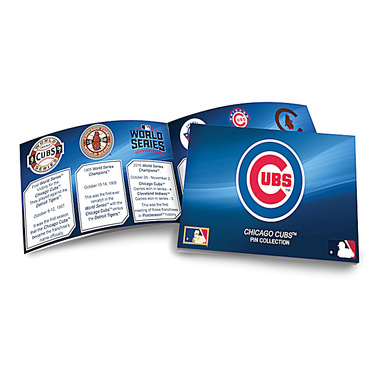 Chicago Cubs Cooperstown Collection Timeline Cap Pin Set