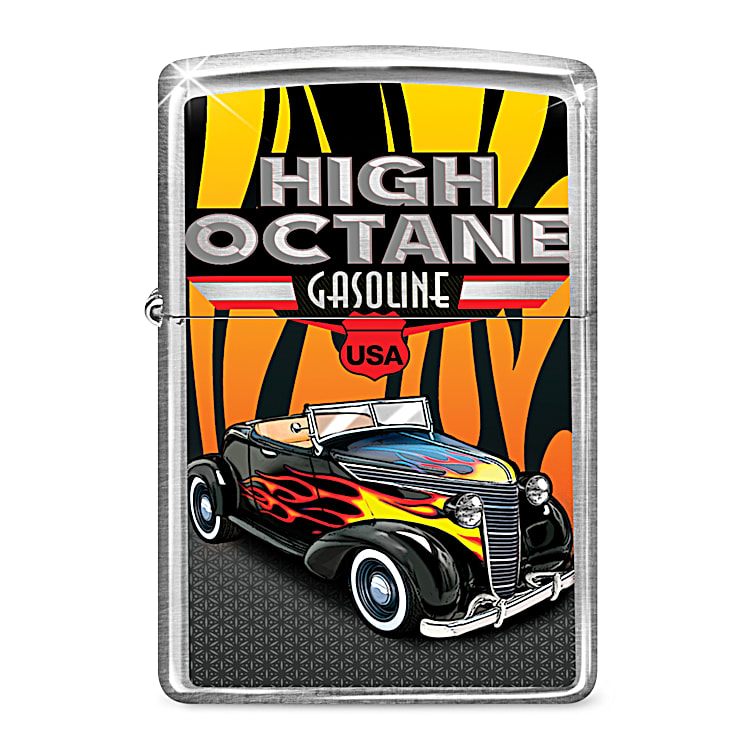 Hot Rod Zippo+R+ Lighter Collection Emblazoned With Bold Custom