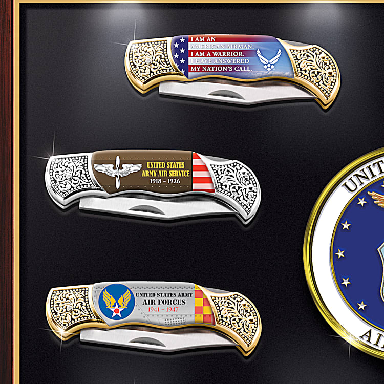 Fly. Fight. Win. United States Air Force Stainless Steel Blade