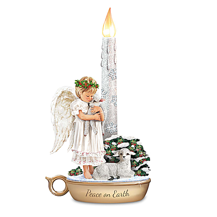 Warm Winter Welcome Candle Collection Featuring Flickering Flameless  Candles With Angel Figures