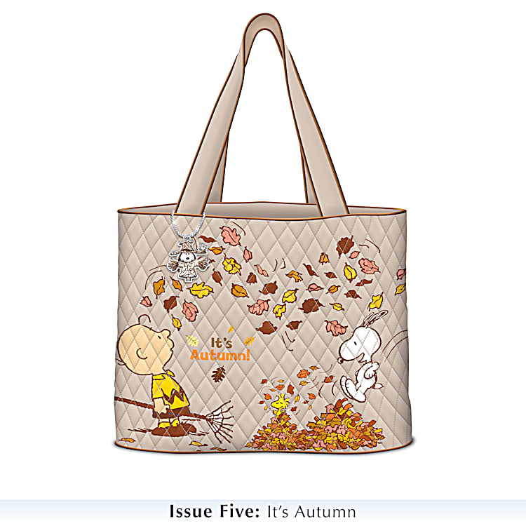fig London timeiess friend bag ステッカー付 PEANUTS Fun For All Seasons Womens Diamond Quilted Cotton