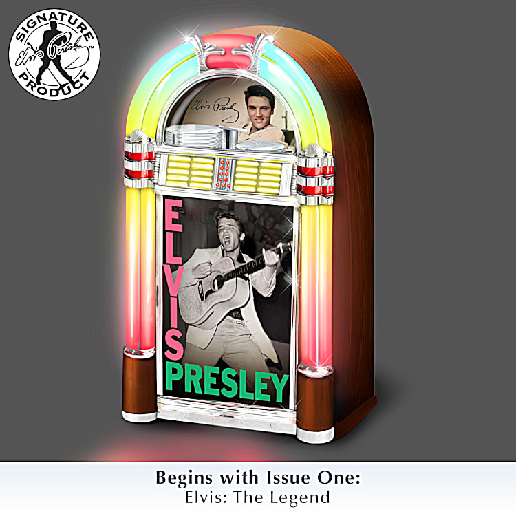 Elvis Presley Retro Inspired Tabletop Jukebox Sculpture