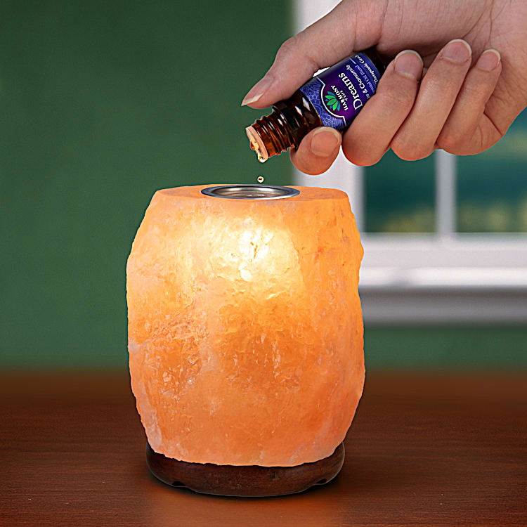 Essential oil on salt lamp discount