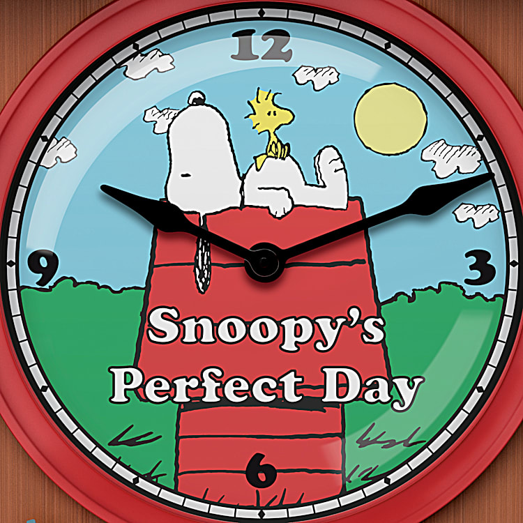 PEANUTS Wall Clock Collection Featuring 12 Hand-Painted PEANUTS Wall Clock Collection Featuring 12 Hand-Painted