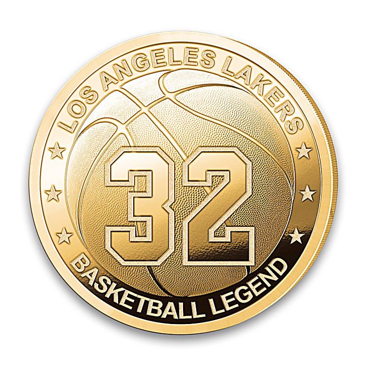 Los Angeles Lakers Magic Johnson NBA Bronze Bullion Coins Los Angeles Lakers Magic Johnson NBA Bronze Bullion Coins