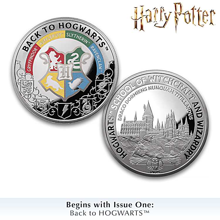 輝い Back Collection Proof Silver-Plated 99.9% HOGWARTS To 金属工芸