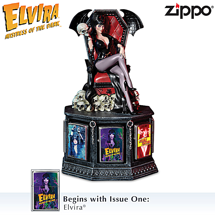 注目ブランドのギフト Elvira® Zippo® Lighters With A Hand-Painted Spooky Gothic ジャケット・アウター