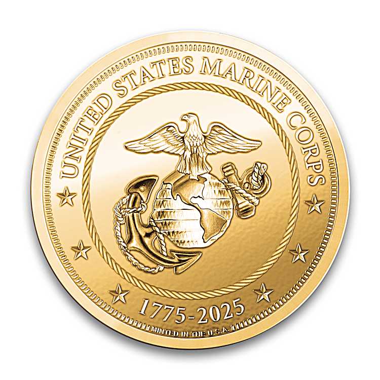 USMC 250th Annivesay Challenge Coin – Double-Sided Maine