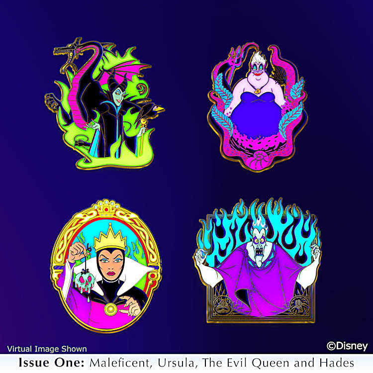 Disney pins PP3482 + PP3483 Disney Villains - Bad Girls and