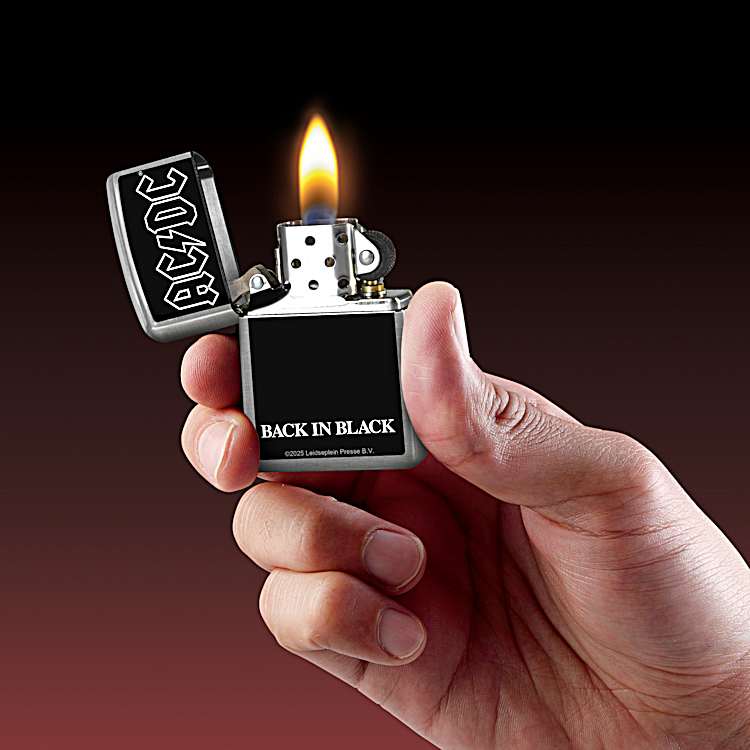 AC/DC Zippo® Lighters Adorned With Album Cover Art And Comes