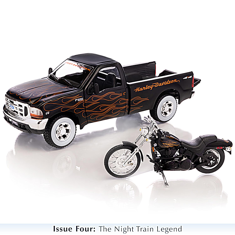 Lot - 2002 FRANKLIN MINT HARLEY-DAVIDSON SOFTAIL GARAGE