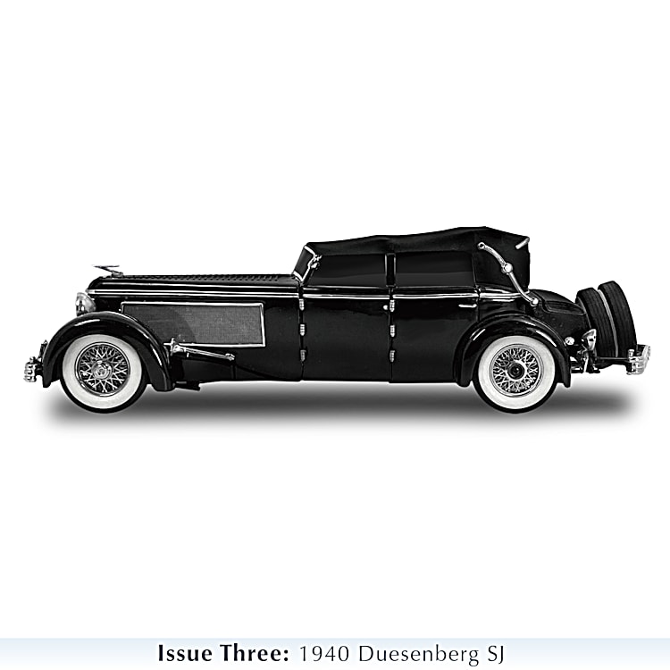 The Best In Show Duesenberg 1:24-Scale Sculpture Collection Featuring A 30 J, A 35 SSJ & A 40 SJ Adorned With The Iconic Duesenbird Hood Ornament The Best In Show Duesenberg 1:24-Scale Sculpture Collection Featuring A 30 J, A 35 SSJ & A 40 SJ Adorned With The Iconic Duesenbird Hood Ornament