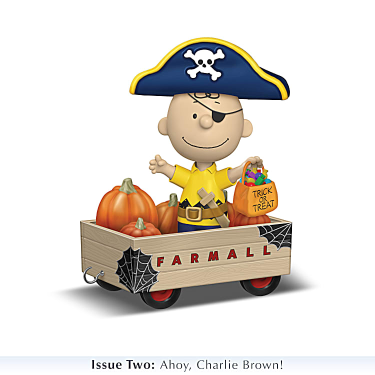 PEANUTS Farmall Hand-Painted Halloween Hayride Sculptures Featuring Snoopy,  Charlie Brown And More