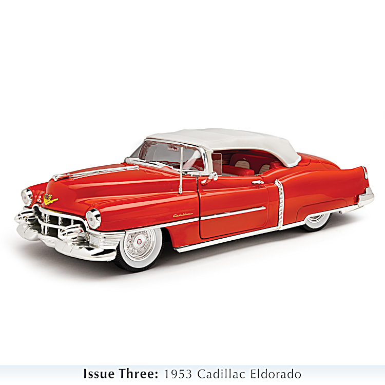 1 18 Scale Cadillac Diecast Car Collection Featuring The 32 V 16 Sport Phaeton 47 Series 62 Soft Top And The 53 El Dorado