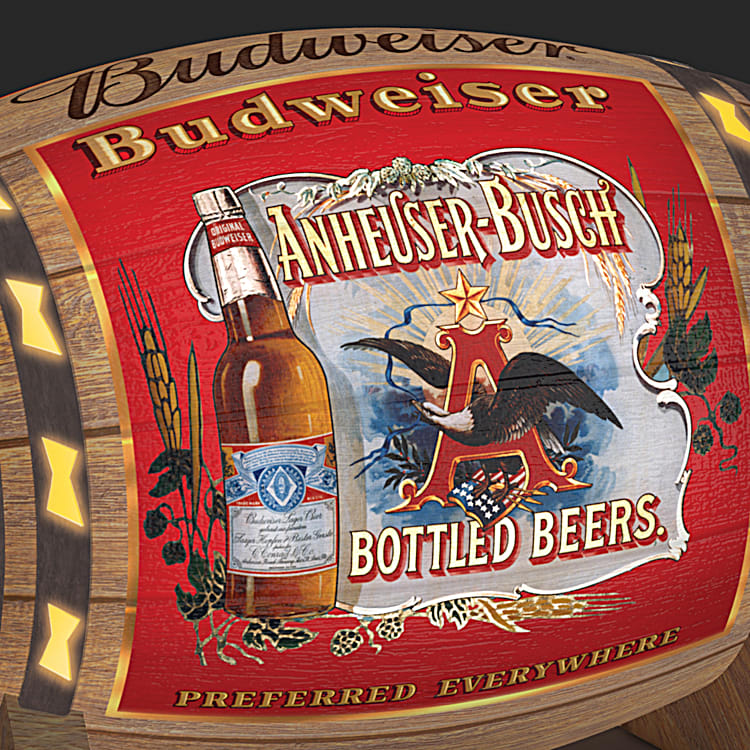 Vintage Budweiser Wooden Crate Box Centennial 1876-1976